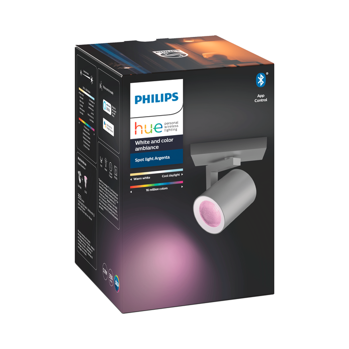 Philips Hue Argenta single spot Aluminium (udstillingsmodel)