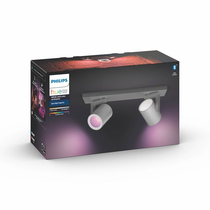 Philips Hue Argenta 2-spot Aluminium (udstillingsmodel)