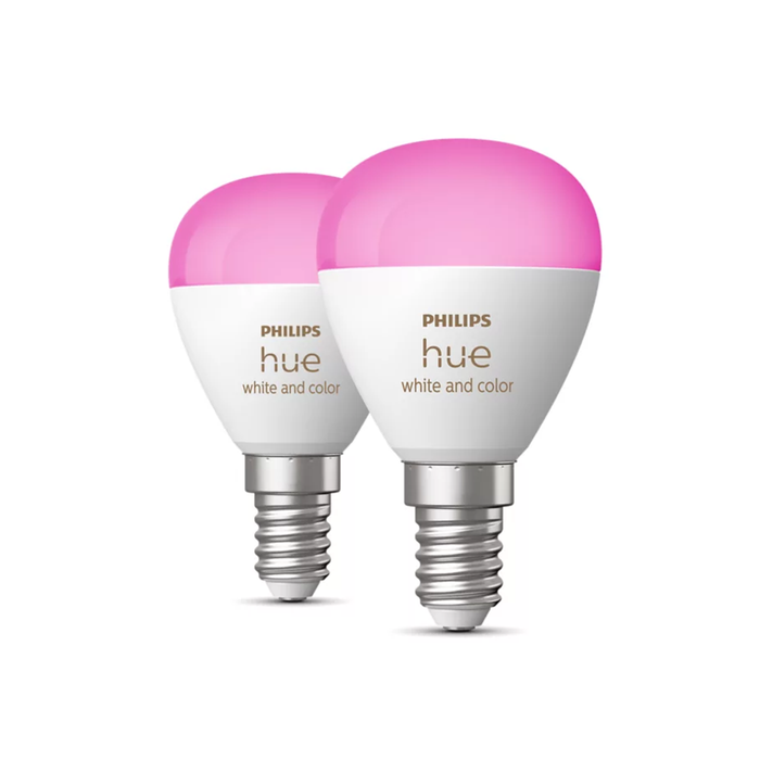 Philips Hue WCA E14 Pære 470lm Bluetooth 2-pak