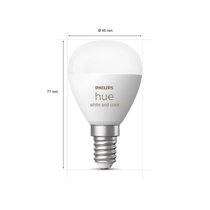 Philips Hue W E14 Pære 470lm Bluetooth