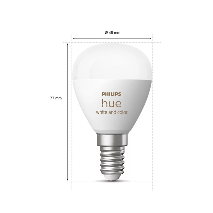 Philips Hue WA E14 Pære 470lm Bluetooth 2-pak