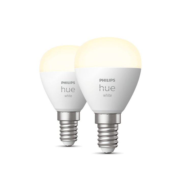 Philips Hue W E14 Pære 470lm Bluetooth 2-pak