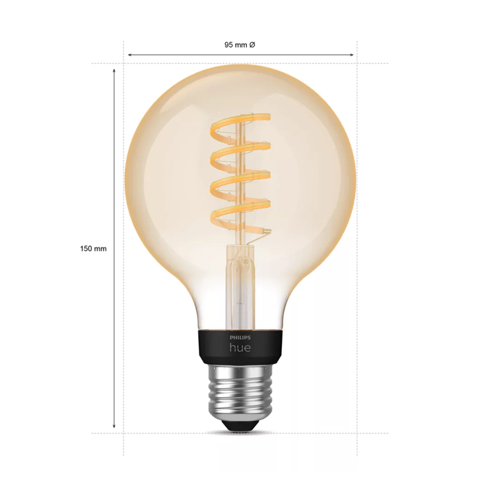 Philips Hue WA E27 Globe Pære G93 550lm Bluetooth