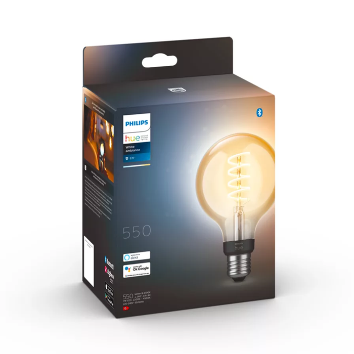 Philips Hue WA E27 Globe Pære G93 550lm Bluetooth