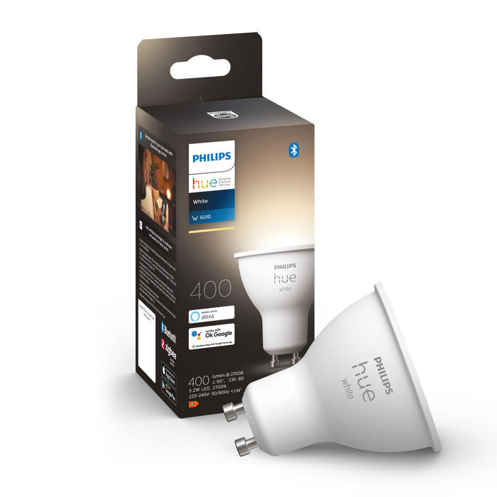 Philips Hue W GU10 Pære 400lm Bluetooth