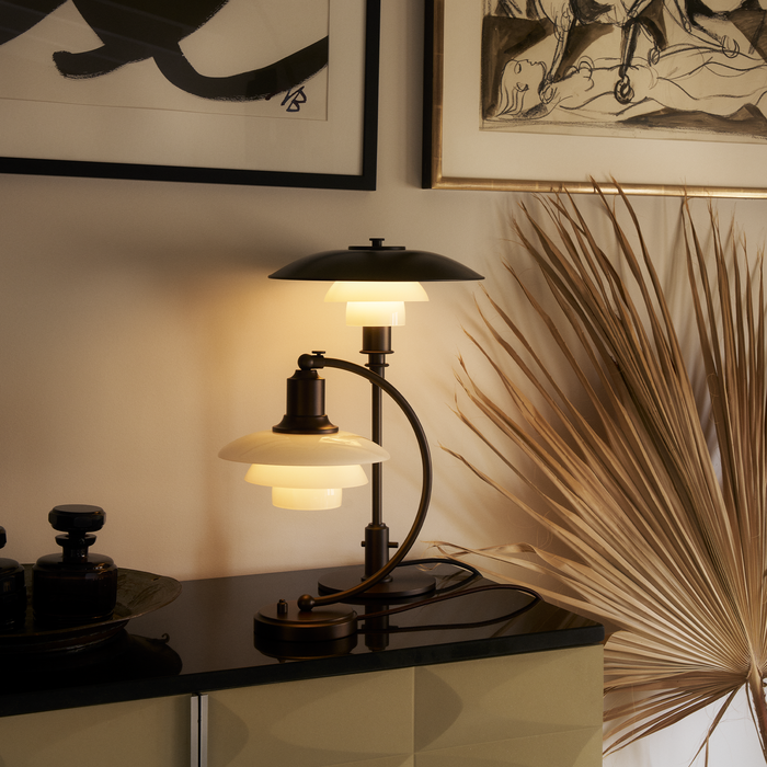 Louis Poulsen PH 3/2 Bordlampe Aged Brass