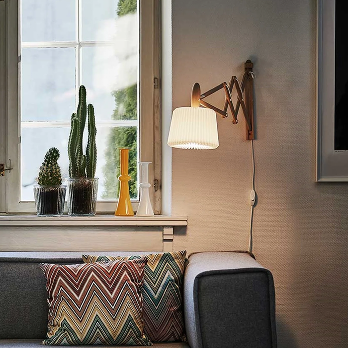 LE KLINT SAX 223 120XS Væglampe Røget Eg (udstillingsmodel)