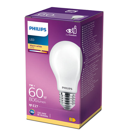 Philips LED E27 Classic Bulb 7W ~ 60W
