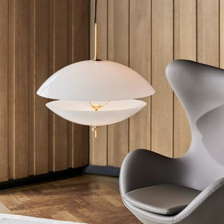    FH_Clam_pendant_large_Egg_lounge_chair_PK65_table_1_RGB