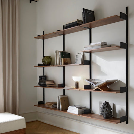    New_Works_Spring_2022_Kizu_Portable_Table_Lamp_Gris_du_Marais_New_Works_Wall_Shelf_Black_Walnut_3