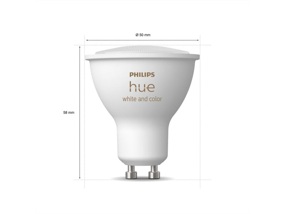 Philips Hue WCA GU10 Pære 350lm Bluetooth
